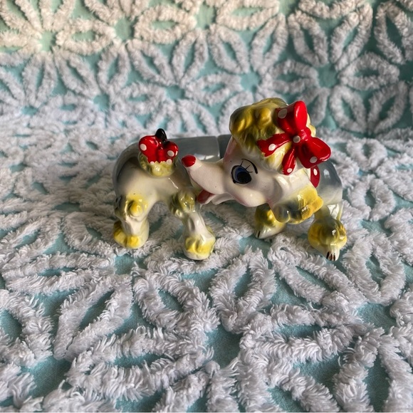 Vintage Napco Originals Stretch Poodle Anthropomorphic Salt and Pepper shakers - Picture 2 of 9